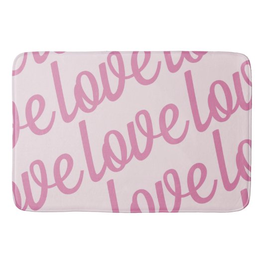 Liefde in roze badmat (Voorkant)