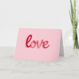 Liefde in roze feestdagen kaart