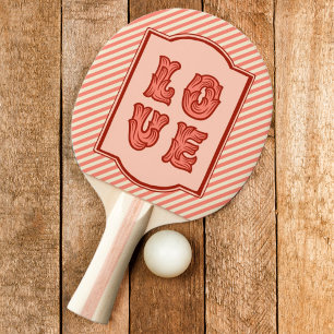 Liefde in Roze met Vintage Lijstwerk & Suikerstok Tafeltennisbatje
