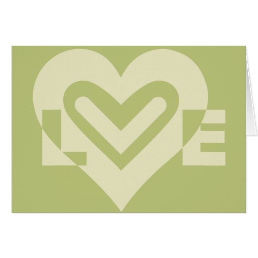 Liefde in Sage Green (Voorkant Horizontaal)