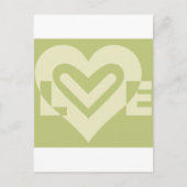 Liefde in Sage Green Briefkaart (Voorkant)