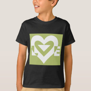Liefde in Sage Green T-shirt