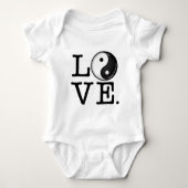 Liefde in Saldo Shiny Yin Yang Symbol Romper (Voorkant)
