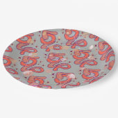 Liefde in stijl & confetti van de jaren '60 papieren bordje (Gekanteld)