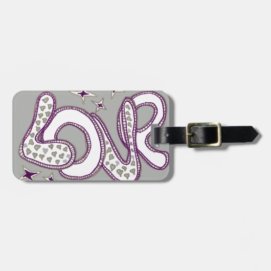 Liefde in stijl van de jaren '60 bagagelabel (Voorkant horizontaal)