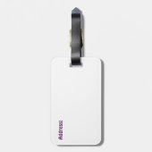 Liefde in stijl van de jaren '60 bagagelabel (Achterkant verticaal)