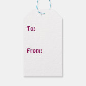 Liefde in stijl van de jaren '60 cadeaulabel (Achterkant)