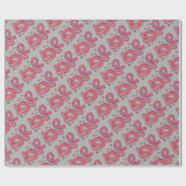 Liefde in stijl van de jaren '60 cadeaupapier (Vlak)