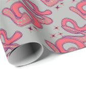 Liefde in stijl van de jaren '60 cadeaupapier (Rol Hoek)