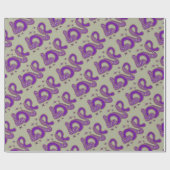 Liefde in stijl van de jaren '60 cadeaupapier (Vlak)