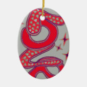 Liefde in stijl van de jaren '60 keramisch ornament (Voorkant)