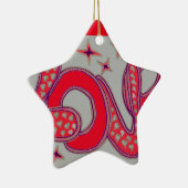 Liefde in stijl van de jaren '60 keramisch ornament (Rechts)