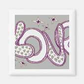 Liefde in stijl van de jaren '60 magneet (Voorkant)