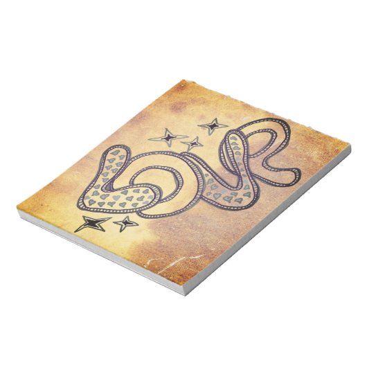 Liefde in stijl van de jaren '60 notitieblok (Linkerzijde)