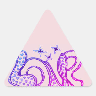 Liefde in stijl van de jaren '60 sticker