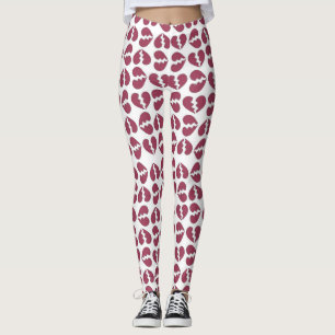 Liefde in Stukken Print Patroon Ontwerp Leggings