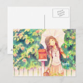 Liefde in Summer Briefkaart (Voorkant / Achterkant)