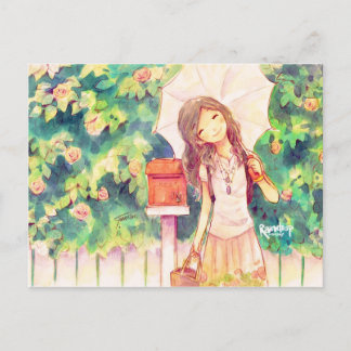 Liefde in Summer Briefkaart