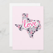 Liefde in Texas - Valentijnsdag Feestdagenkaart (Voorkant / Achterkant)