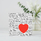 Liefde in veel talen kaart (Staand voorkant)