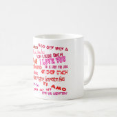 liefde in verschillende talen koffiemok (Voorkant rechts)