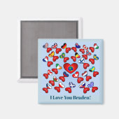 Liefde in verschillende talen over de hele wereld magneet (Voorkant / Achterkant)