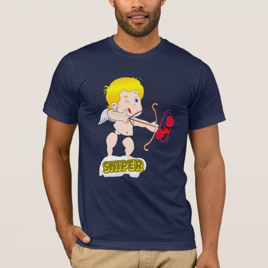 Liefde in vlucht: Cupido Arrow Graphic T-Shirt (Voorkant)
