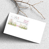 Liefde in volle bloei bloem boog bruidsfeest adres etiket