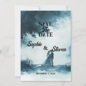 Liefde in volle bloei: romantische bloemen sparen  save the date (Voorkant)