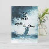 Liefde in volle bloei: romantische bloemen sparen  save the date (Staand voorkant)