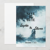 Liefde in volle bloei: romantische bloemen sparen  save the date (Voorkant / Achterkant)