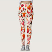 Liefde in volle bloei: Valentijnsdag Leggings (Voorkant)