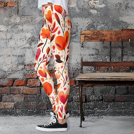 Liefde in volle bloei: Valentijnsdag Leggings