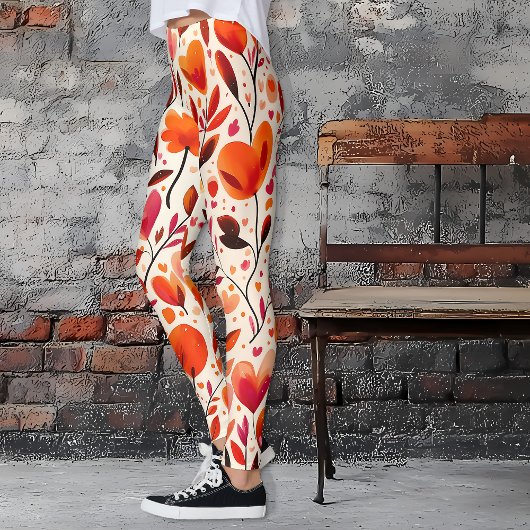Liefde in volle bloei: Valentijnsdag Leggings