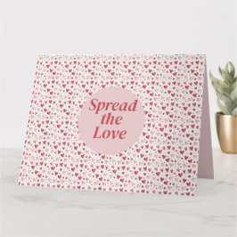 Liefde in waterverf - Fantasievol hartpatroon Kaart