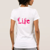 Liefde in wit groen en roze t-shirt (Achterkant)