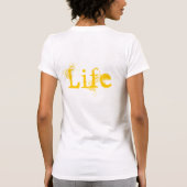Liefde in wit rood en goud t-shirt (Achterkant)