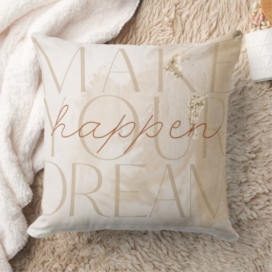 Liefde in Wit Script met Hart Custom Photo Throw Kussen (Deken)