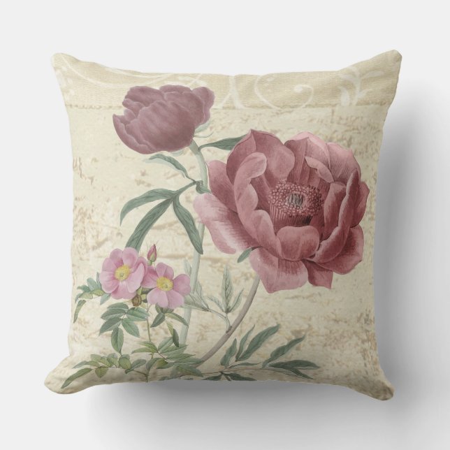 Liefde in Wit Script met Hart Custom Photo Throw Kussen (Voorkant)