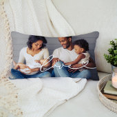 Liefde in witboek met aangepaste hartfoto kussen