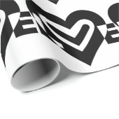 Liefde in zwart cadeaupapier (Rol Hoek)