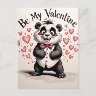 Liefde in zwart-wit briefkaart