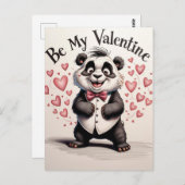 Liefde in zwart-wit briefkaart (Voorkant / Achterkant)