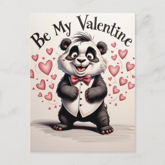 Liefde in zwart-wit briefkaart (Voorkant)