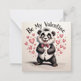 Liefde in zwart-wit notitiekaartje