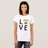 Liefde - Indiase vlag T-shirt (Voorkant volledig)