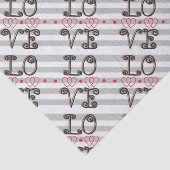 Liefde Infinity Times Infinity Grote Patroon Tissuepapier (Detail)