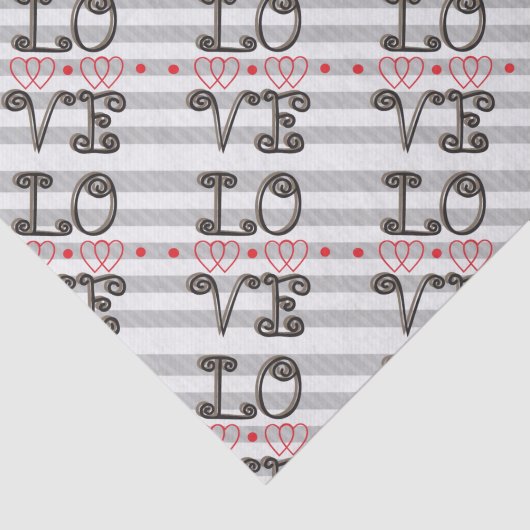 Liefde Infinity Times Infinity Grote Patroon Tissuepapier (Detail)