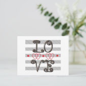 Liefde Infinity Times Love Infinity Briefkaart (Staand voorkant)