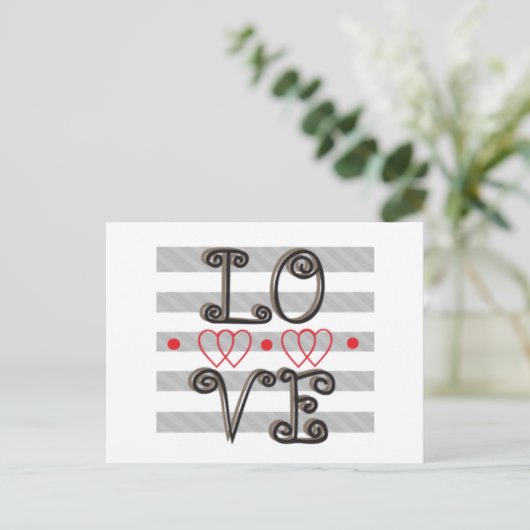 Liefde Infinity Times Love Infinity Briefkaart (Staand voorkant)